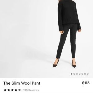 Everlane Slim Wool Pants.